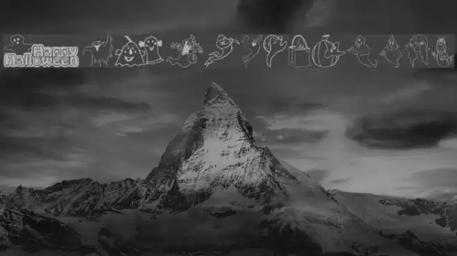 Spooky Font examples