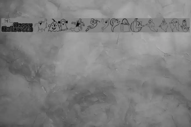 Spooky Font examples