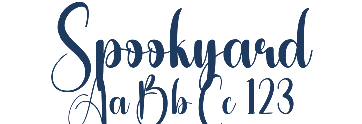 Spookyard Font Preview