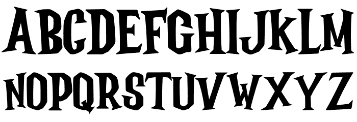 Spookyman Font LOWERCASE
