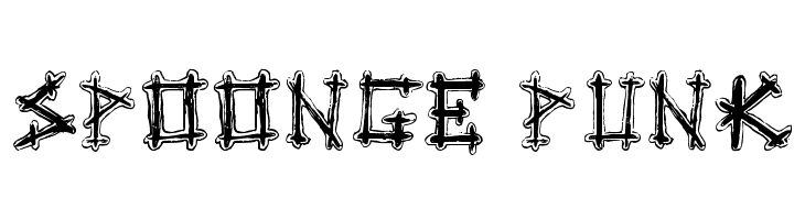 Spoonge Punk  フリーフォントのダウンロード