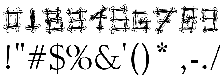 Spoonge Punk Font OTHER CHARS