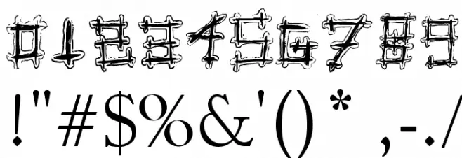 Spoonge Punk Font OTHER CHARS