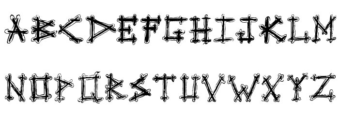 Spoonge Punk Font LOWERCASE