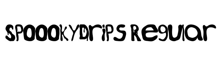 SpoookyDrips-Regular  免费字体下载