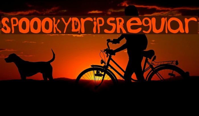 SpoookyDrips-Regular Font examples