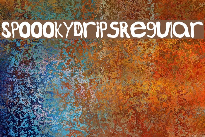 SpoookyDrips-Regular Font examples