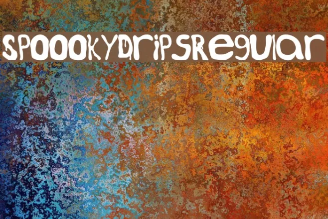 SpoookyDrips-Regular Example 2