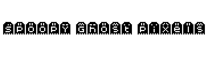 Spoopy Ghost Pixels  免费字体下载