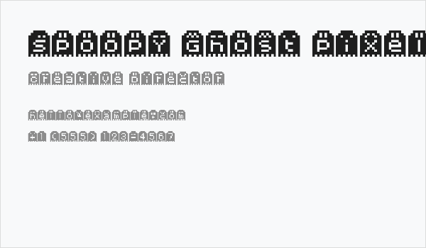 Spoopy Ghost Pixels Business Card