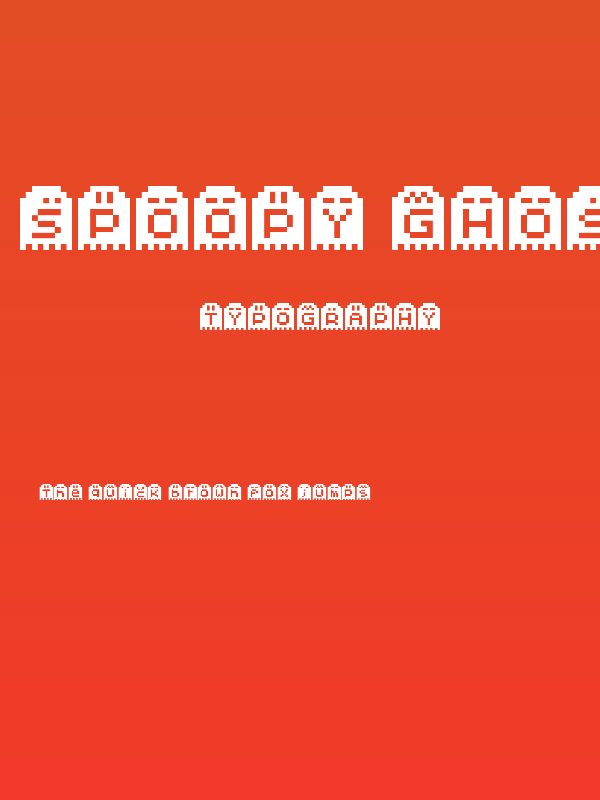 Spoopy Ghost Pixels Poster