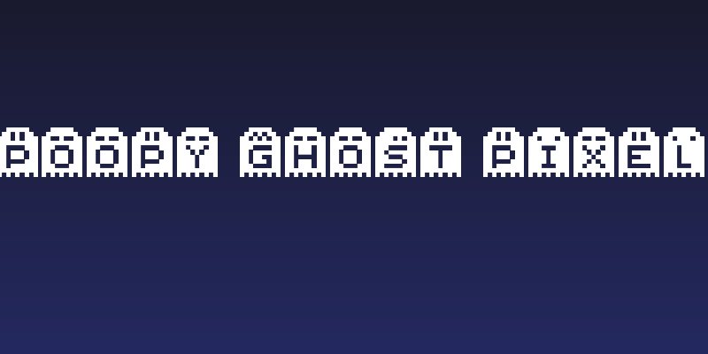Spoopy Ghost Pixels Social Header