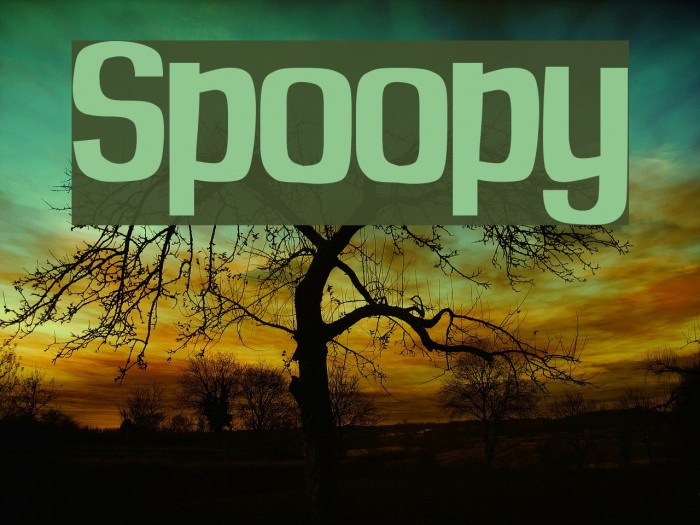 Spoopy Font examples