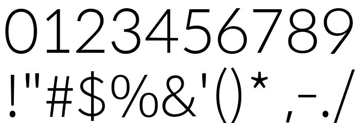 SpoqaHanSans-Light Font Alte caractere