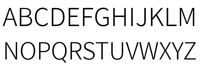 SpoqaHanSans-Light Font Litere mari