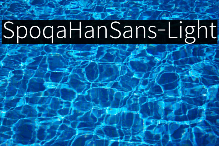 SpoqaHanSans-Light Example 3
