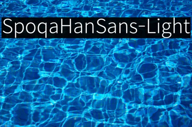 SpoqaHanSans-Light Example 3