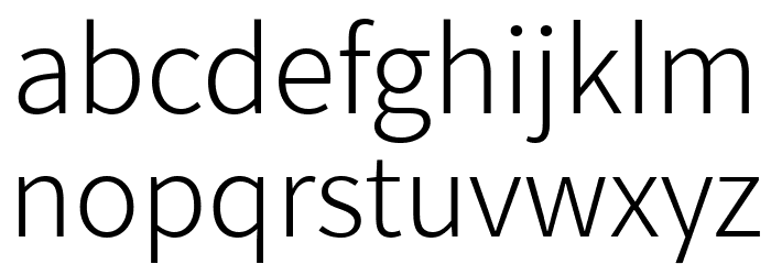 SpoqaHanSans-Light Font Litere mici