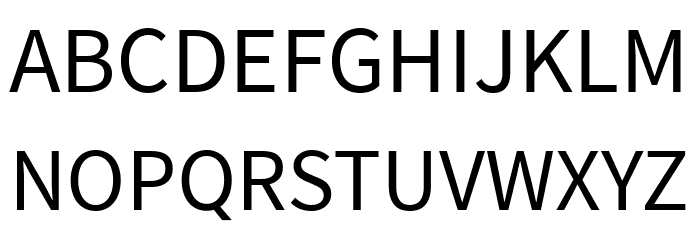 SpoqaHanSans-Regular Schriftart Groß