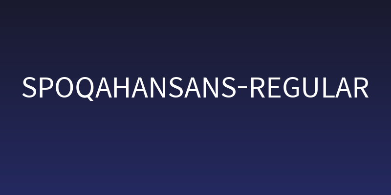 SpoqaHanSans-Regular Social Header