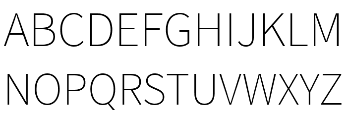 SpoqaHanSans-Thin Font Litere mari