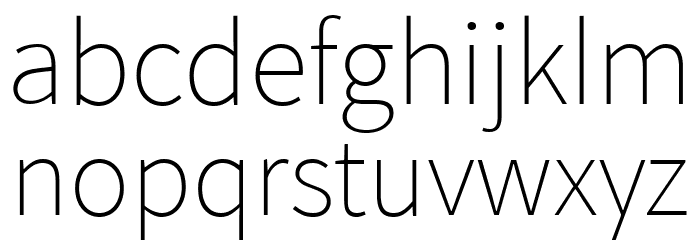 SpoqaHanSans-Thin Font Litere mici