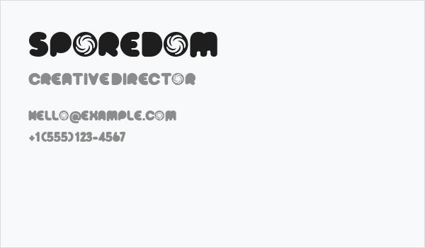 Sporedom Business Card