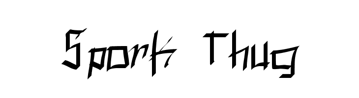 Spork Thug  免费字体下载