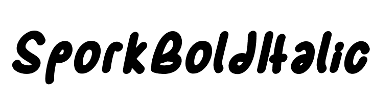 SporkBoldItalic Font