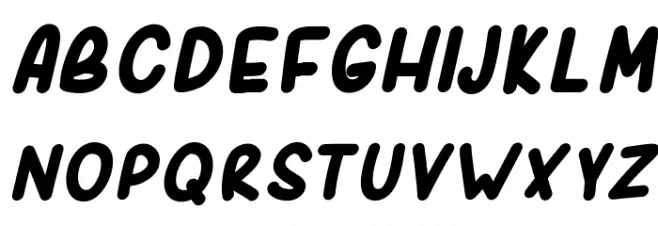 SporkBoldItalic フォント 大文字
