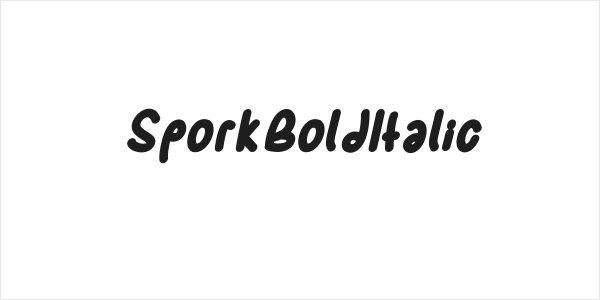 SporkBoldItalic Logo