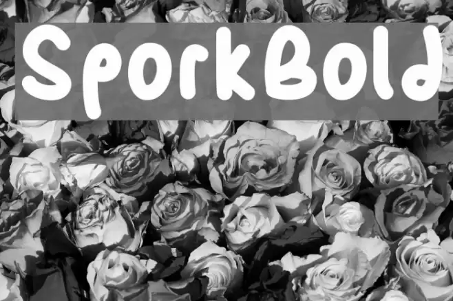 SporkBold Font examples