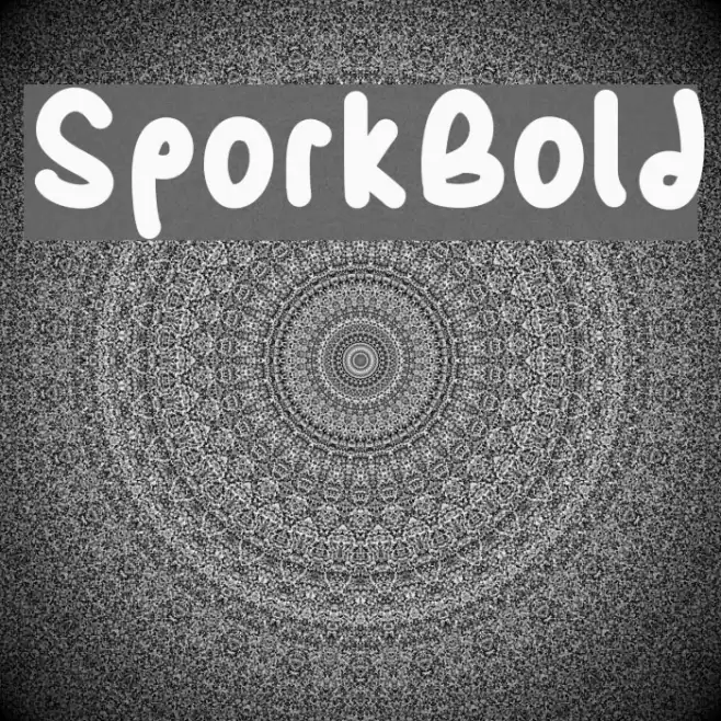 SporkBold Font examples