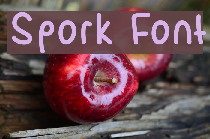 Spork Font examples