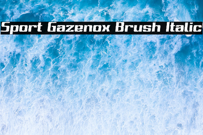 Sport Gazenox Brush Italic Example 3