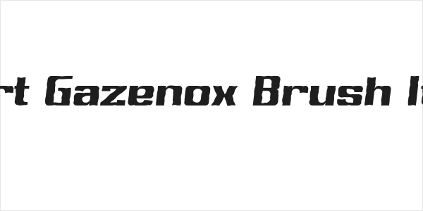 Sport Gazenox Brush Italic Logo
