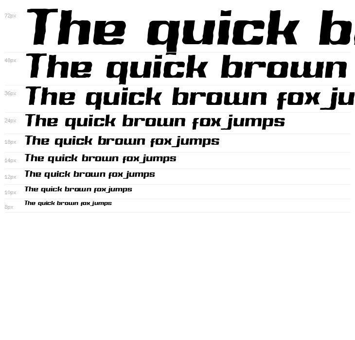 Sport Gazenox Brush Italic Waterfall