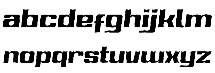 Sport Gazenox Brush Italic Font LOWERCASE