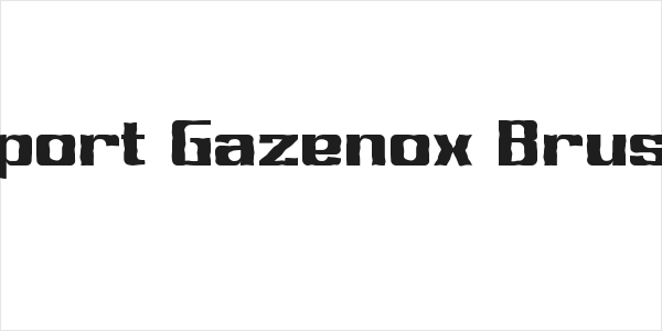 Sport Gazenox Brush Logo