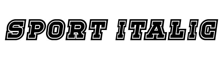 Sport Italic  नि: शुल्क फ़ॉन्ट्स डाउनलोड