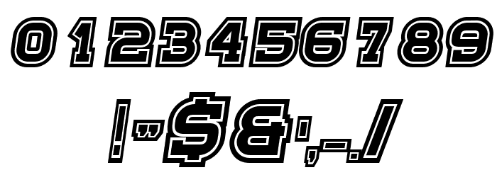 Sport Italic Font OTHER CHARS