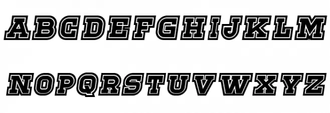 Sport Italic Schriftart Groß