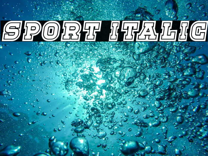 Sport Italic Example 1