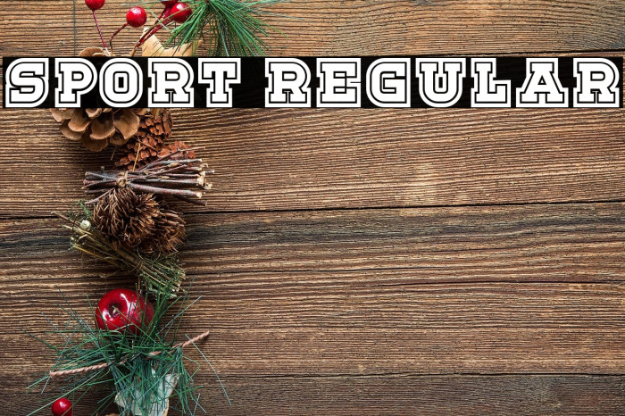 Sport Regular Example 2