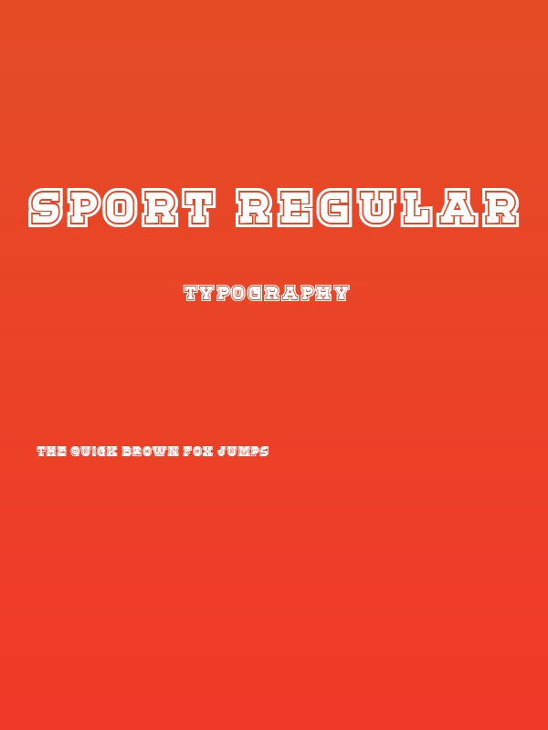 Sport Regular Poster