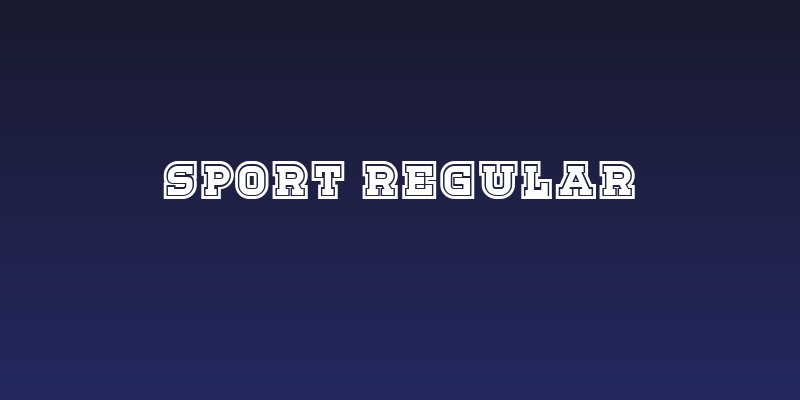 Sport Regular Social Header