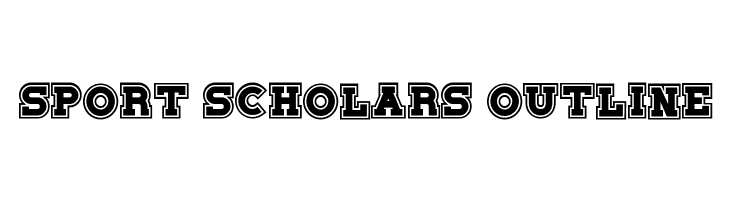 Sport Scholars Outline  font caratteri gratis