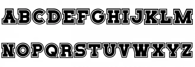 Sport Scholars Outline 字体 大写