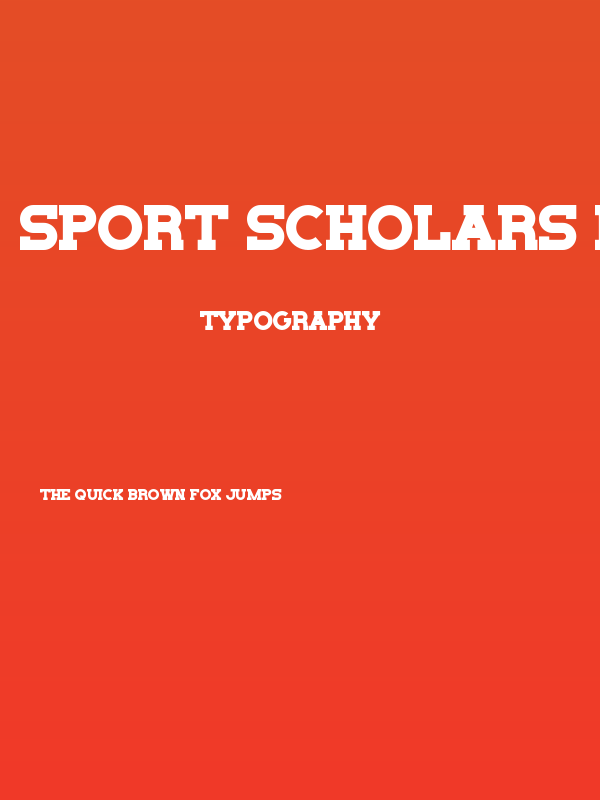 Sport Scholars Regular Poster