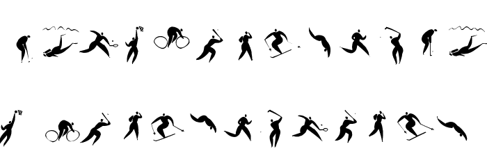 SportSatyre Medium Font LOWERCASE